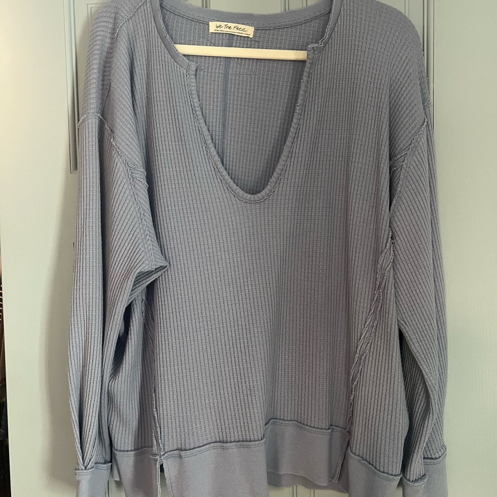 Free People Buttercup Thermal Top Purple XS